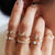 Vintage Gold Star Knuckle Rings