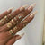 Vintage Gold Star Knuckle Rings