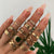 Vintage Gold Star Knuckle Rings