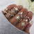 Vintage Gold Star Knuckle Rings