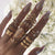 Vintage Gold Star Knuckle Rings