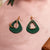 Round Dangle Drop Korean Earrings