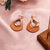 Round Dangle Drop Korean Earrings