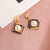 Round Dangle Drop Korean Earrings