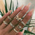 Vintage Gold Star Knuckle Rings