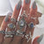 Vintage Gold Star Knuckle Rings