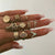 Vintage Gold Star Knuckle Rings