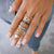 Vintage Gold Star Knuckle Rings