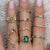 Vintage Gold Star Knuckle Rings