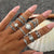 Vintage Gold Star Knuckle Rings