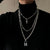 Multilayer Hip Hop Long Chain Necklace