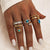 Vintage Gold Star Knuckle Rings