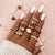 Vintage Gold Star Knuckle Rings